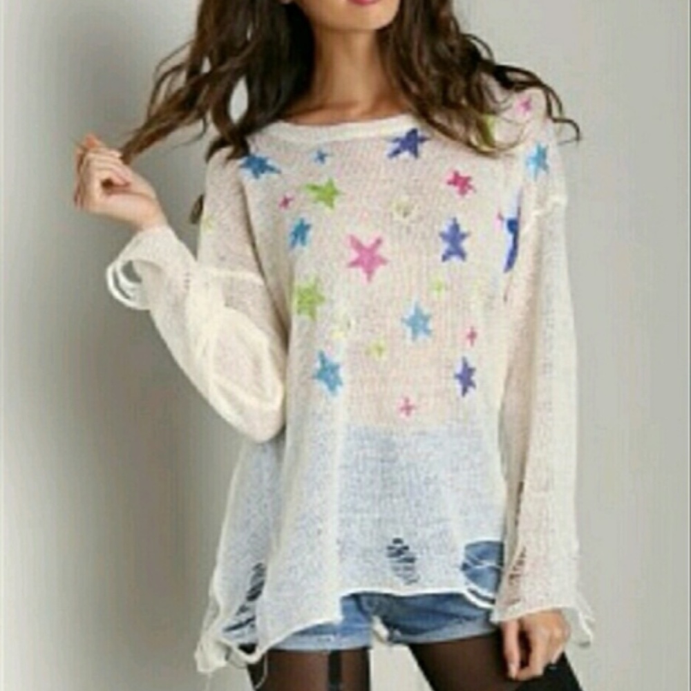 Wild fox white label nighttime Lennon sweater
